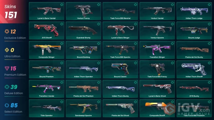 EU [ 151 TOP SKINS + 8 KNIFE ] Reaver Karambit + Champions 2023 Vandal + Prelude to Chaos Vandal + Onimaru Kunitsuna / full acces