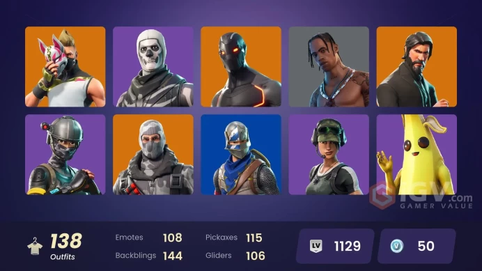 FA - [PSN/XBOX/SWITCH/PC] 131 skins | OG STW | The Reaper | Neo Versa | Blue Squire | Royale Knight | Elite Agent | Travis Scott | Astro Jack