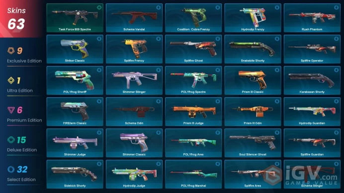 EU 63 skins / Protocol 781-A Phantom / 8 KNIVES / Reaver Karambit / RGX 11z Pro FireflyZka1532