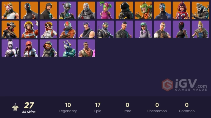 [PC/PSN/XBOX] 27 skins | The Reaper | Elite Agent | Havoc | Rogue Agent | Sub Commander | Drift Stage 5 | mssh670