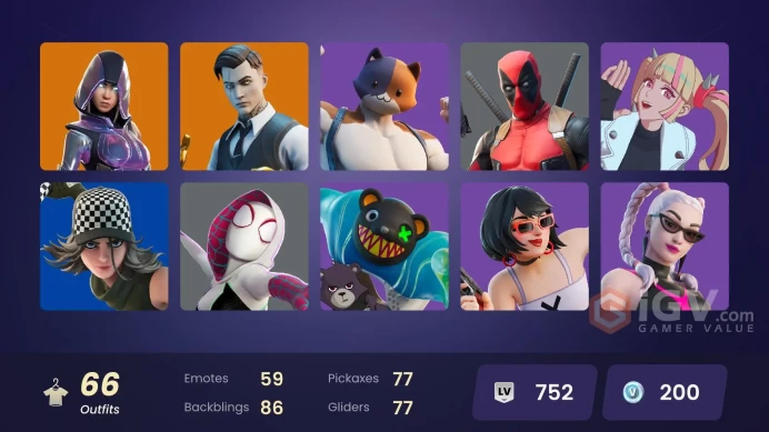 [PC/PSN] 66 skins | Glow | Kurama | Rebirth Harley Quinn | Versa | Ice Breaker | Clone Trooper Zka744