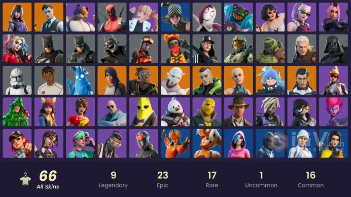 [PC/PSN] 66 skins | Glow | Kurama | Rebirth Harley Quinn | Versa | Ice Breaker | Clone Trooper Zka744