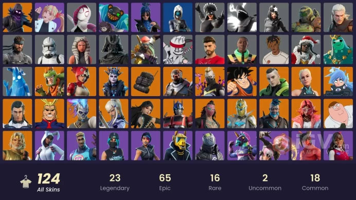 [PC/XBOX] 123 skins | | Major Lazer | Zeus | Renzo the Destroyer | Catalyst | Optimus Prime | All Might G78