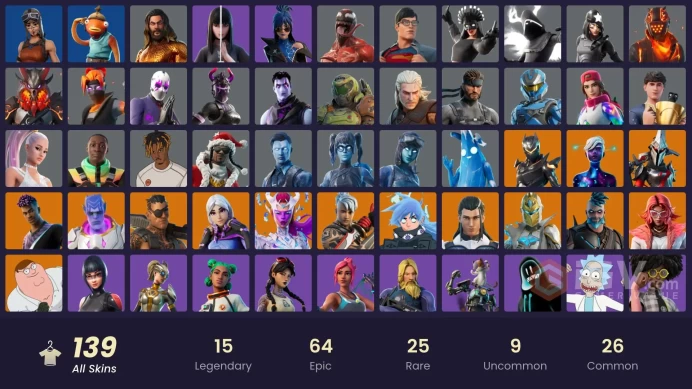 spent 442$ [PC/PSN/XBOX/NINTENDO] 121 skins | | Renegade Raider | Ronin | Torin | The Ageless | Nezumi | Joey | Omegarok | Oblivion G33