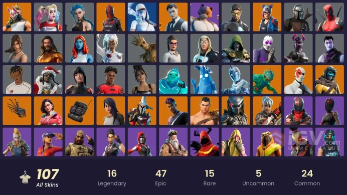 spent 239$ [PC/XBOX/NINTENDO] 91 skins | | Gold Midas | Cloud Striker | Point Patroller | Trilogy | Menace | Red Knight | Sentinel | Rox G46