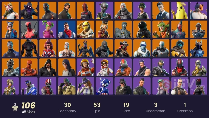 PC/PSN/Xbox/Nintendo 105 skins | The Reaper | Elite Agent | Blue Team Leader | Omega (stage 5) | Gold Midas | Gold Brutus | Trailblazer | 
