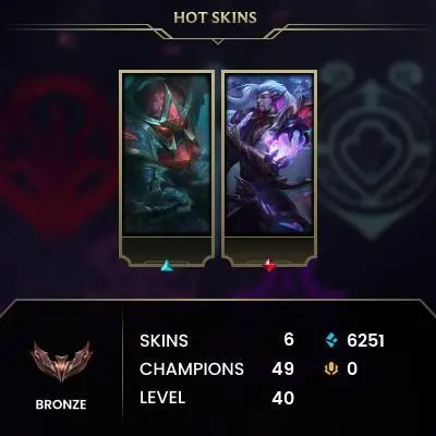 [EUW/S15-S3] - Bronze II / Fresh / Changeable Mail | Instant Delivery | Lifetime Warranty | 100% Handmade & Secure | 24/7 Support
