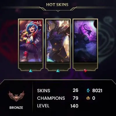 [EUW/S15-S3]- Bronze III / 25 Skins / Changeable Mail | Instant Delivery | Lifetime Warranty | 100% Handmade & Secure | 24/7 Support