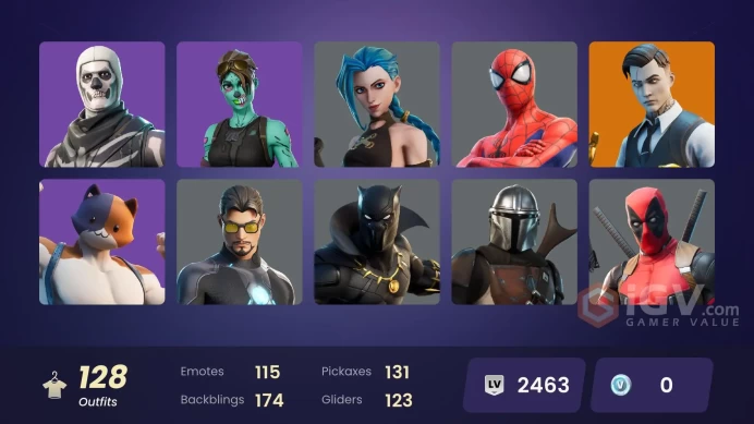 [PC/PSN/XBOX] FA 128 SKINS | SKULL TROOPER | GHOUL TROOPER | ARCANE JINX | DEADPOOL | AGENT PEELY | GOLD MIDAS | GOLD BRUTUS | VULTURE |