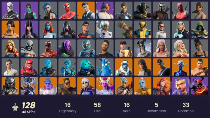 [PC/PSN/XBOX] FA 128 SKINS | SKULL TROOPER | GHOUL TROOPER | ARCANE JINX | DEADPOOL | AGENT PEELY | GOLD MIDAS | GOLD BRUTUS | VULTURE |