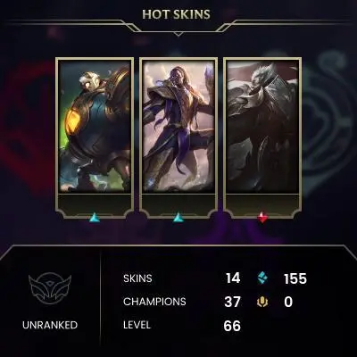 【EuW-S15/S3】 Unranked/6 Play Game + Fresh + Changeable Mail + Instant Delivery + Lifetime Warranty + 100% Handmade & Secure + 24/7 Support