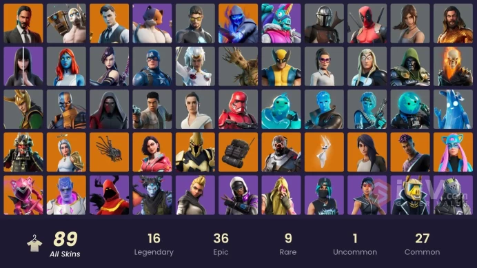 [PSN/XBOX/PC] 89 skins | The Scientist | John Wick | Alli | Fusion | Gear Specialist Maya | Mecha Cuddle Master | Catalyst | Kymera | Zero | 