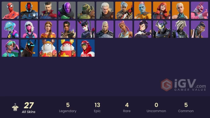 [PC/PSN/XBOX][Instant change mail] 27 skins | The Imagined | Paradigm (Reality-659) | The Origin | Ronin | The Foundation | Spider-Man