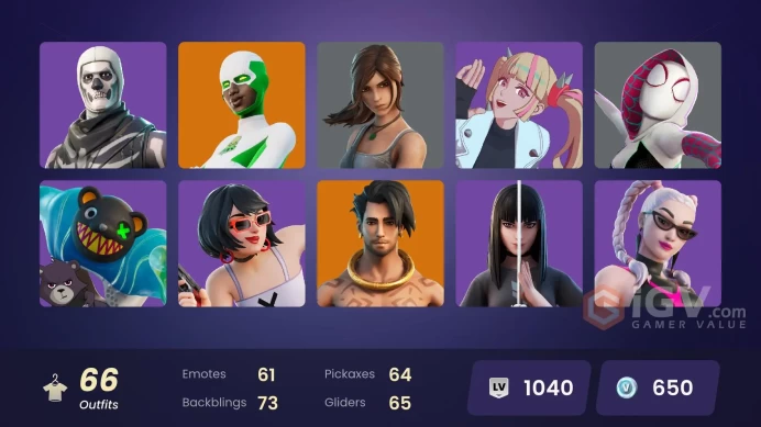 [PC/PSN/XBOX][Instant change mail] 66 skins | Naruto Uzumaki | Raz | The Ageless | Snap | Twyn | 650 VB