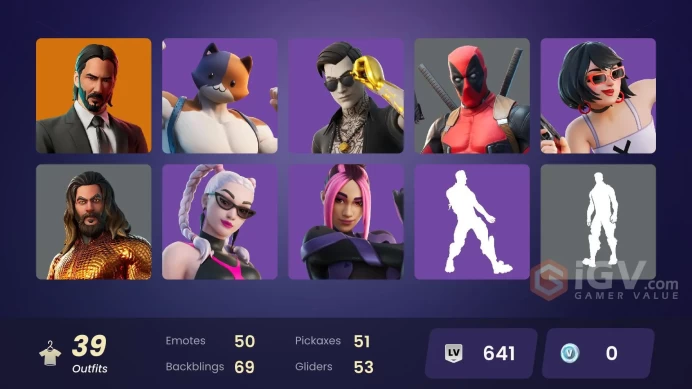 [ALL PLATFORMS]-39 Skin-Midsummer Midas-John Wick-FULL ACCESS-