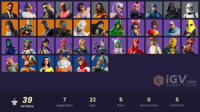 [ALL PLATFORMS]-39 Skin-Midsummer Midas-John Wick-FULL ACCESS-