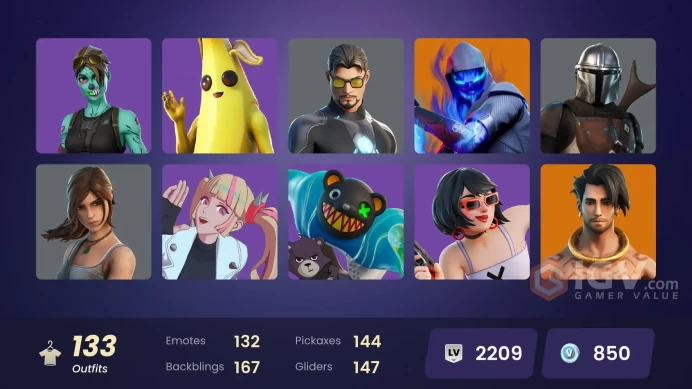 [XBOX/NINTENDO/PSN/PC]133 skins | Rox | Valeria | Eternal Knight | Malik | Menace | Joltara | Blackheart | Mizuki | The Imagined CC112