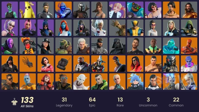 [XBOX/NINTENDO/PSN/PC]133 skins | Rox | Valeria | Eternal Knight | Malik | Menace | Joltara | Blackheart | Mizuki | The Imagined CC112