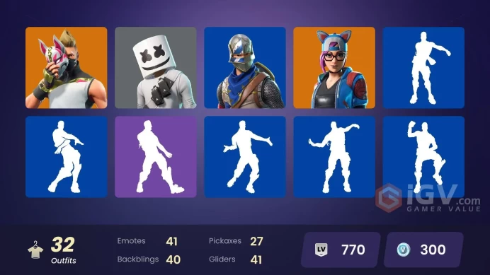 [PC/XBOX/PSN/SWITCH] 32 skins | OG STW | Blue Squire | Royale Knight | Rogue Agent | Blue Striker 