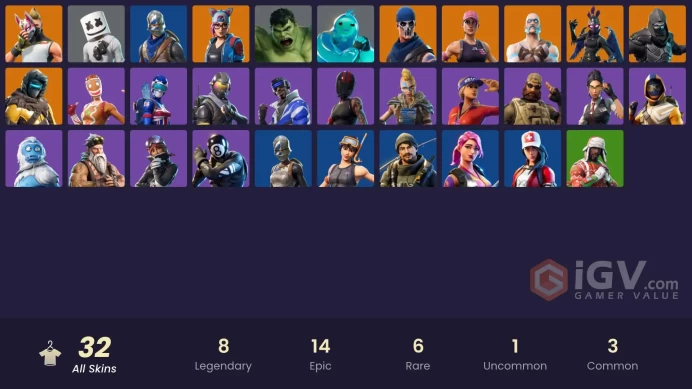 [PC/XBOX/PSN/SWITCH] 32 skins | OG STW | Blue Squire | Royale Knight | Rogue Agent | Blue Striker 
