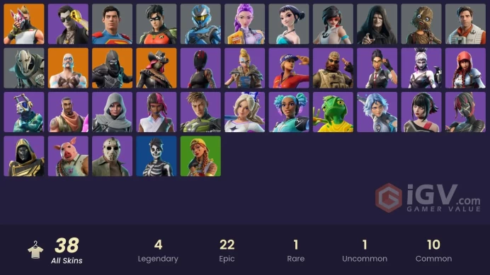 [PC/XBOX/PSN/SWITCH] 38 skins | STAGE 5 - No shoulder pad | STAGE 5 | Enforcer | Wookiee Team Leader | General Grievous | Apprentice Evie |