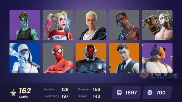 PC/PSN/Xbox/Nintendo 162 skins | OG STW | Travis Scott | Laught It Up | Head Banger | Gold Midas | Tart Tycoon | Raz | Torin 
