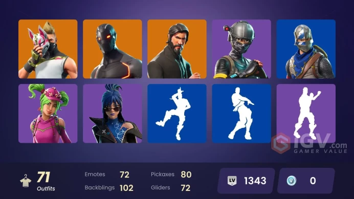 71 SKINS + ROYALE KNIGHT + THE REAPER + FRESH + TAKE THE L + BLUE SQUIRE + ELITE AGENT + LINA SCORCH + CANDY AXE + OMEGA + DRIFT + BRITE RAIDER