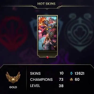 [EUW/S15-S3]- Gold IV / 10 Skin / Changeable Mail | Instant Delivery | Lifetime Warranty | 100% Handmade & Secure | 24/7 Support