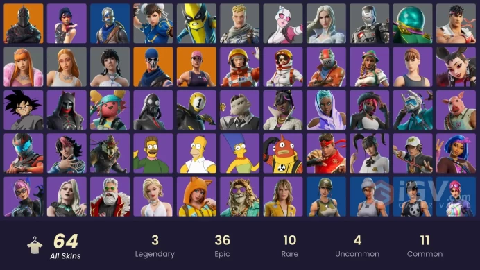 [PC/XBOX] 64 skins | OG STW | Black Knight | Sparkle Specialist | Blue Squire | Royale Knight | War Machine | Gwenpool | Captain Jones | 50 VB
