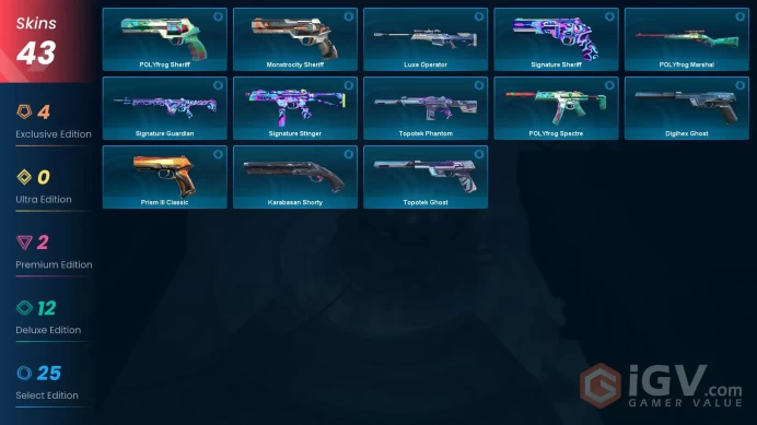EU-TR / V25:ACT6 SILVER 3 / ONI CLAW / 12000+ VP SPENT / 25 AGENTS / 43 SKINS / CHANGEABLE EMAIL / 24/7 INSTANT DELIVERY #VIG1/71726O7