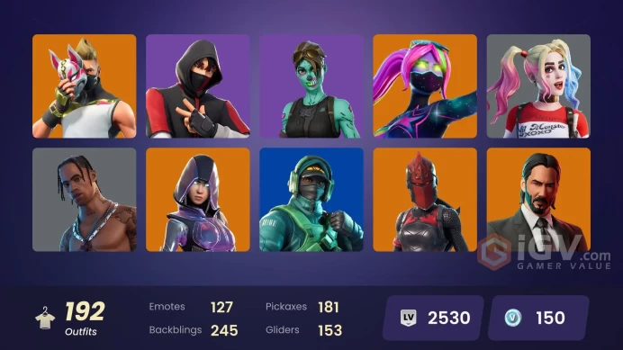 [PC] 192 skins | OG STW | IKONIK | Glow | Travis Scott | Fishstick (World Cup) | Gold Midas | Gold Brutus | Reflex | Drift | Polarity | Galaxia