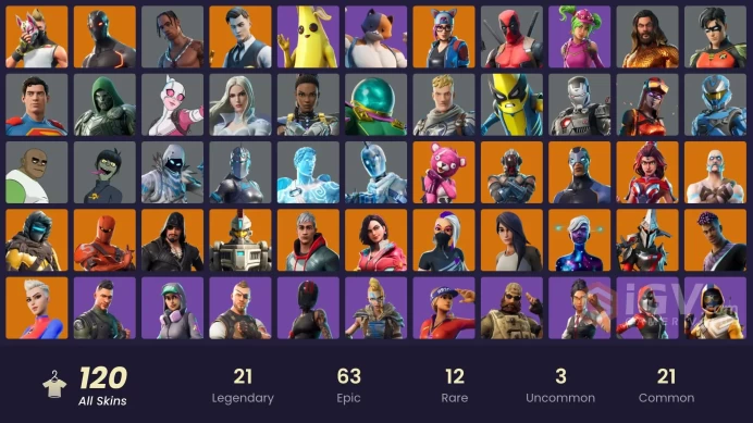 [PC] 87 skins | Travis Scott | Carbon Commando | Cuddle Team Leader | Galaxy Scout | Ragnarok | Midas | Omega | Eternal Knight | Sentinel | 
