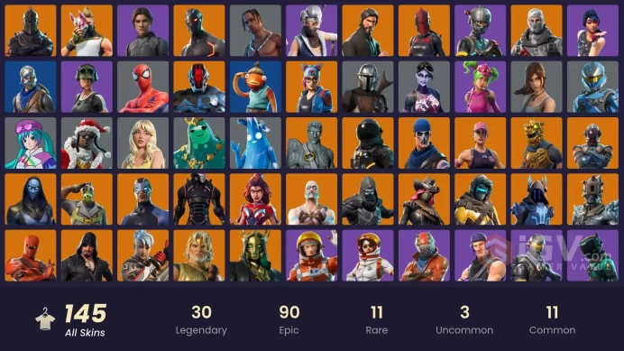 [PC] 124 skins | OG STW | Black Knight | Travis Scott | The Reaper | Blue Squire | Royale Knight | Elite Agent | Mako | Take The L |