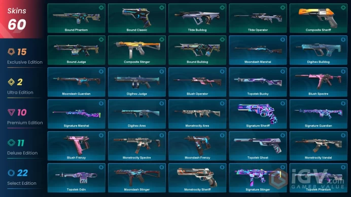 EU/TR 71450 VP Ignite Fan Onimaru Kunitsuna Waveform Sovereign Marshal Recon Phantom Prelude to Chaos Vandal Araxys Vandal Recon Balisong