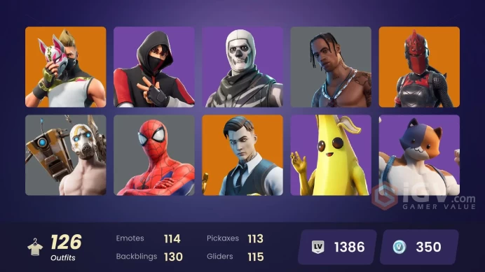 [PC] FA 126 SKINS | OG STW | IKONIK | TRAVIS SCOTT | SKULL TROOPER | ROYALE BOMBER | MERRY MARAUDER | PSYCHO BANDIT | PEELY | AGENT PEELY |