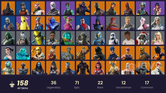 [PC] 157 skins | OG STW | Renegade Raider | Black Knight | Sparkle Specialist | The Reaper | Blue Squire | Royale Knight | Elite Agent | 100 VB