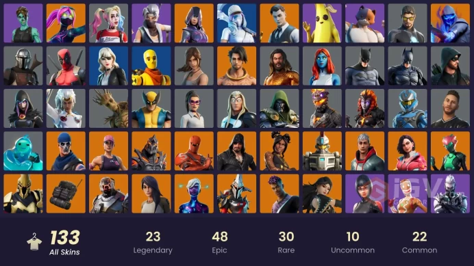 [PC] 133 skins | OG STW | IKONIK | Glow | Gold Midas | Tart Tycoon | Grind | Point Patroller | Clutch | Trilogy | Carbon Commando | 100 VB