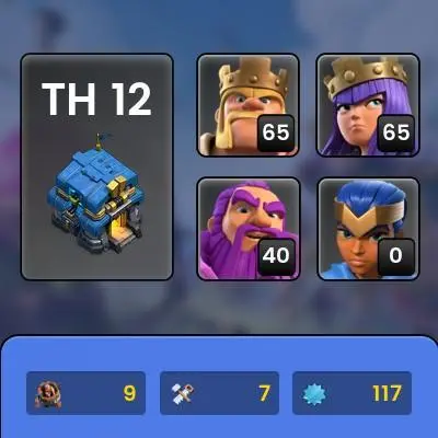 100% Full Max TH12 || Name Change Available, 900+ League Medals, 4 Epic Equipments, Good Magic Items  || Value for Money || Instant Delivery