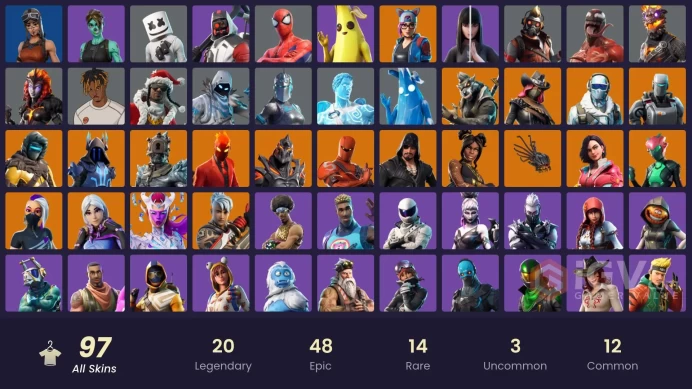 FA - [PSN/XBOX/PC] - 97 skins | Renegade Raider | Double Helix | Grind | Clutch | Ruin | The Ice King | Frostbite | Rox | Catalyst | 3400 VB