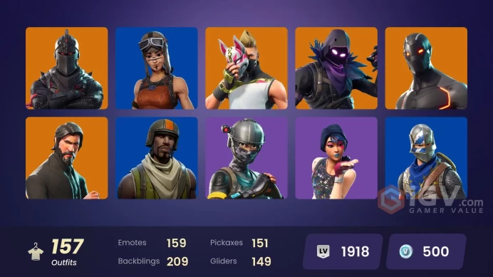 [PC] 156 skins | OG STW | Renegade Raider | Black Knight | Sparkle Specialist | The Reaper | Blue Squire | Royale Knight | 500 VB