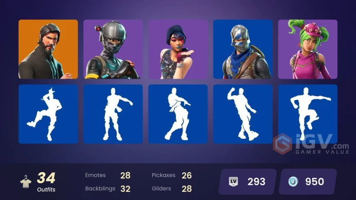 FA - [XBOX/Switch/PC] 34 skins | OG STW | Sparkle Specialist | The Reaper | Blue Squire | Royale Knight | Elite Agent | Blue Team Leader |Floss 