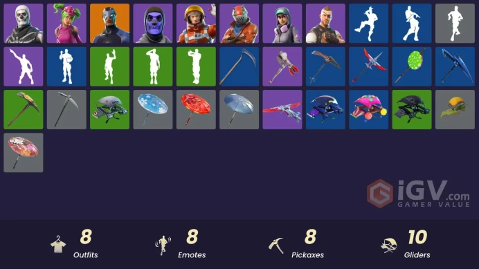 [PC/XBOX] 7 skins | Og Skull Trooper | Carbide | Mission Specialist | Battlehawk | Teknique | Rust Lord | Zoey | Goodie Bag | Astro | 50 VB