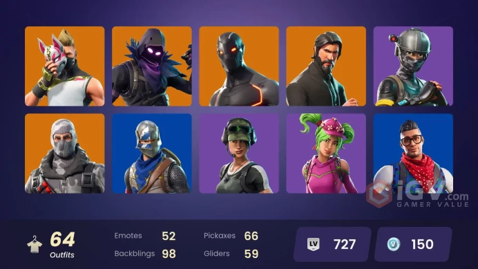 FA - [PSN/XBOX/PC] 64 skins | The Reaper | Blue Squire | Royale Knight | Elite Agent | Blue Team Leader | Havoc | Carbon Commando | Lina Scorch 