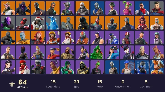 FA - [PSN/XBOX/PC] 64 skins | The Reaper | Blue Squire | Royale Knight | Elite Agent | Blue Team Leader | Havoc | Carbon Commando | Lina Scorch 