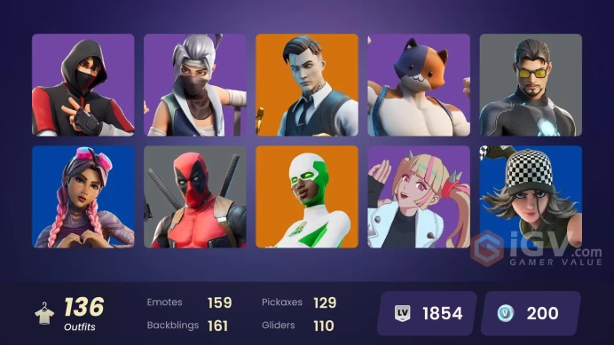 [PC] 136 skins | OG STW | IKONIK | Shady Doggo | Renzo the Destroyer | Kado Thorne | Era | Twyn | The Ageless | Kymera | Mizuki | Gear Specialis