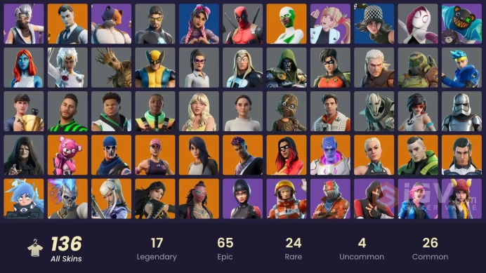 [PC] 136 skins | OG STW | IKONIK | Shady Doggo | Renzo the Destroyer | Kado Thorne | Era | Twyn | The Ageless | Kymera | Mizuki | Gear Specialis