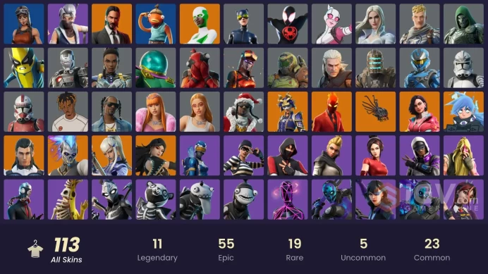 [PC] 113 skins | Renegade Raider | IKONIK | Inferno | Mizuki | John Wick | Renzo the Destroyer | The Ageless | Hime | Era | Backlash | Nezumi |