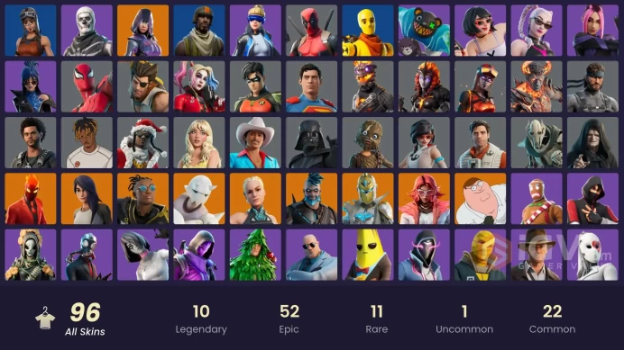 [PC] 96 skins | Renegade Raider | Aerial Assault Trooper | IKONIK | Gl| Neo Versa | Inferno | Gear Specialist Maya | Peter Griffin | |  -3200 VB