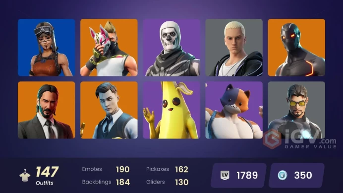 PC/PSN/Xbox/Nintendo 147 skins | OG STW Leviathan Axe | Renegade Raider | Rogue Agent | Fade | John Wick | Ruin | Fusion | Blackheart | Midas