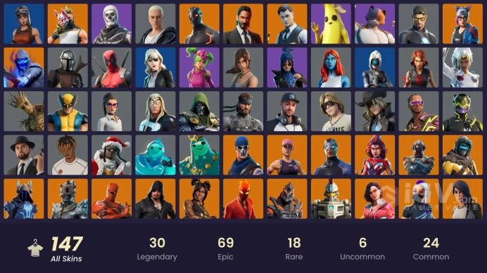 PC/PSN/Xbox/Nintendo 147 skins | OG STW Leviathan Axe | Renegade Raider | Rogue Agent | Fade | John Wick | Ruin | Fusion | Blackheart | Midas